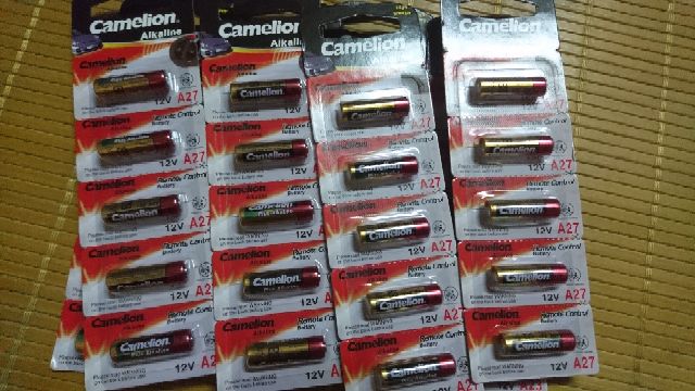Pin điều khiển cửa cuốn 27a12v, 23a12v camelion akaline