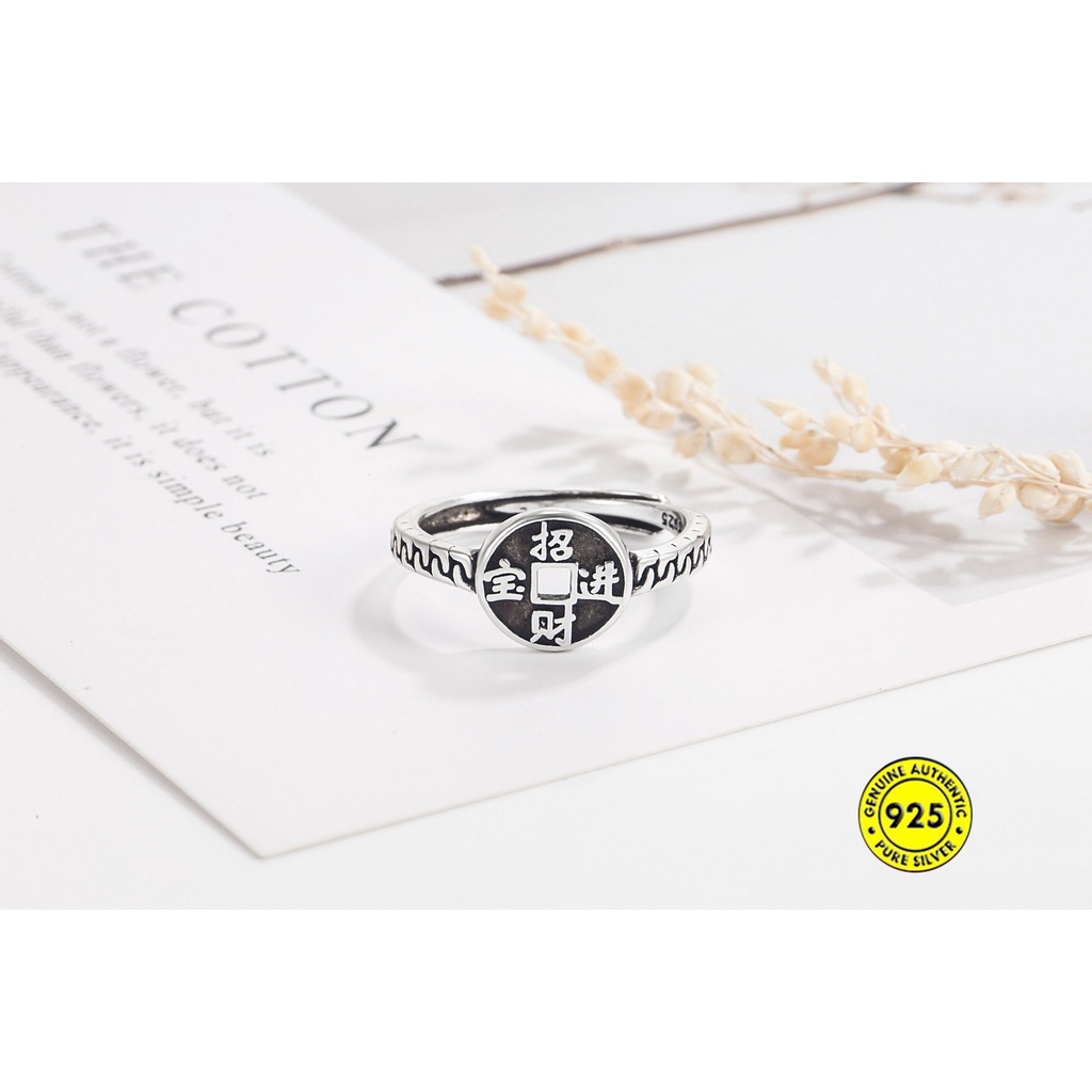 Nhẫn Đồng Xu May Mắn Cổ Điển U1013