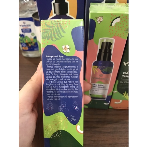 Dầu dừa Vietcoco tinh khiết mỹ phẩm Hương Sả Chanh/ Nhài chai xịt 90ml