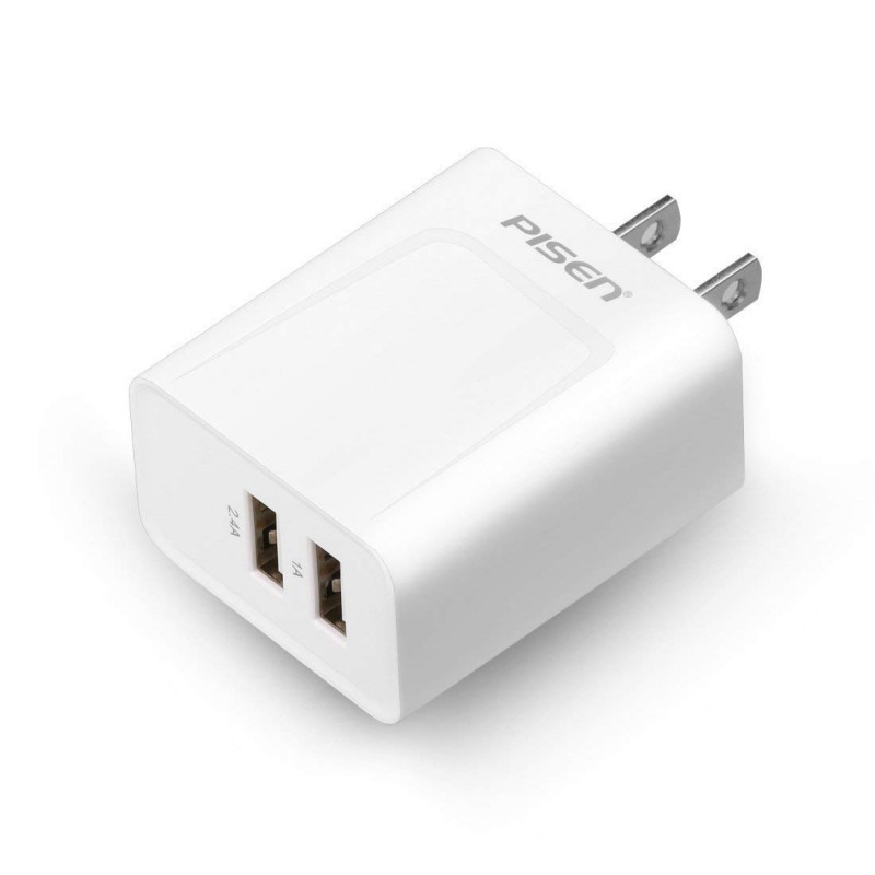 SẠC PISEN DUAL USB IPAD CHARGER (1A/2.4A)