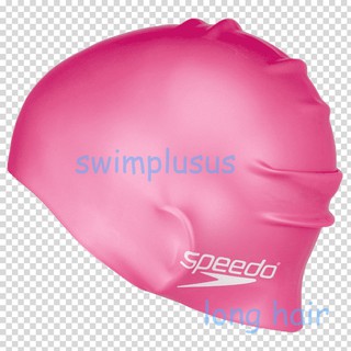 Mũ bơi silicone Plain Flat Spee do ( Long hair )
