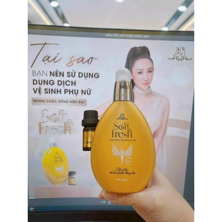 Dung Dịch Vệ Sinh Phụ Nữ Đông Anh 120ml  Soft Fresh Collagen X3 Giúp Ngăn Mùi - Dưỡng Ẩm