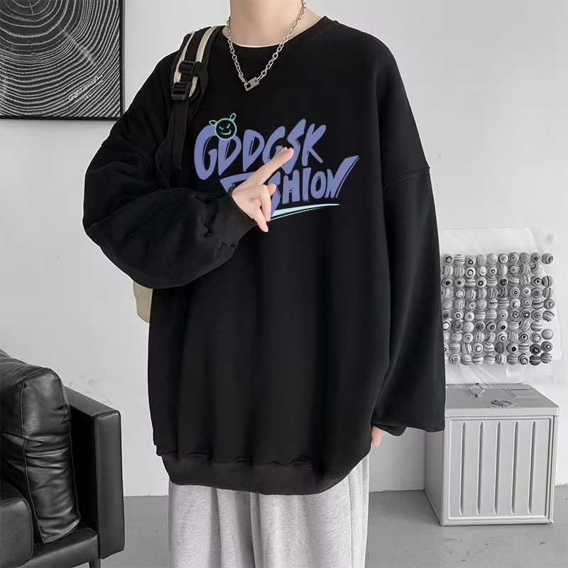 Áo Nỉ Nam Dài Tay Cổ Tròn Thời Trang Hàn