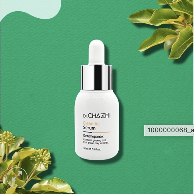 Tinh chất dưỡng da mặt Dr Chazmi (Dr. CHAZMI CLEAN AC SERUM) dưỡng ẩm, giảm vết nhăn, ngăn ngừa mụn