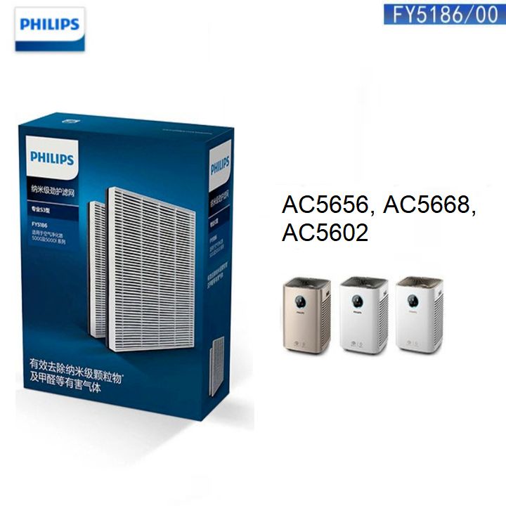 Tấm màng lọc không khí FY5186/00, thương hiệu Philips. Dùng thay thế cho các mã máy của Philips AC5656, AC5668, AC5602
