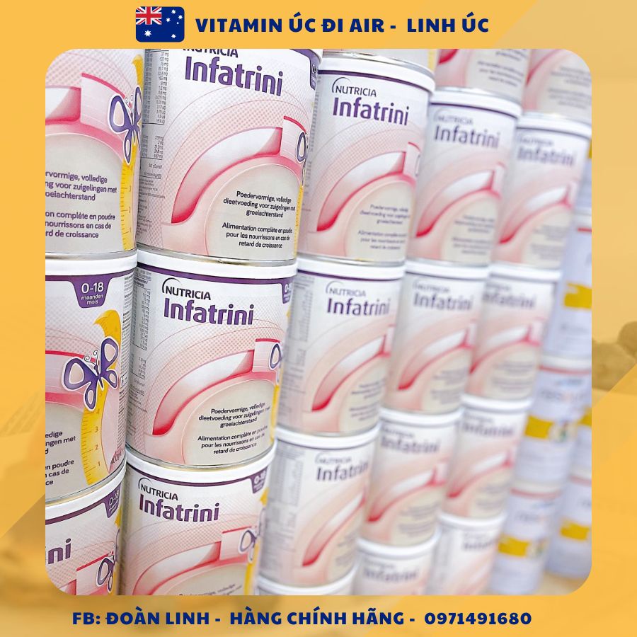 Sữa béo Infatrini hộp 400g chính hãng nội địa Đức, Hàng chuẩn đi air, Sữa dinh dưỡng Infatrini nội địa Đức 0-18th 400g