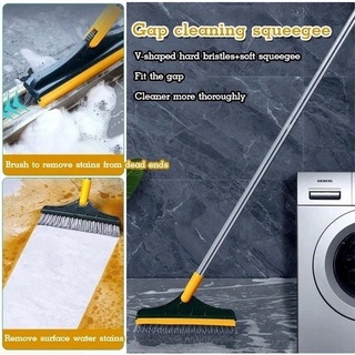 NEW Cây chà sàn nhà tắm, nhà vệ sinh cán dài  chổi gạt nước 2 đầu xoay 180 độ dễ dàng điều chỉnh độ dài