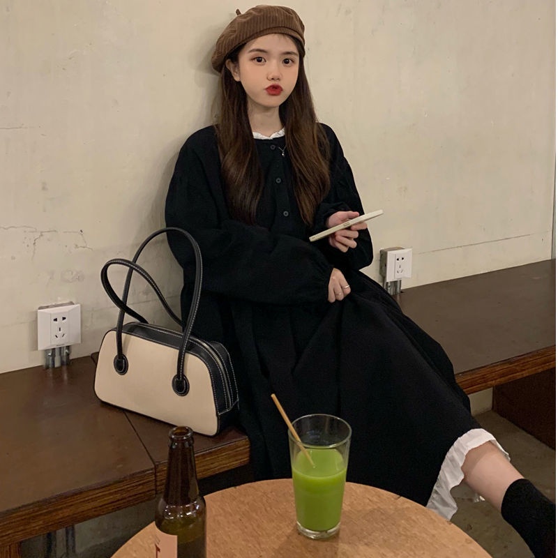 Đầm Dài Tay Thiết Kế Mỏng Dáng Rộng Thiết Kế Mới Xinh Xắn Thời Trang Dành Cho Nữ