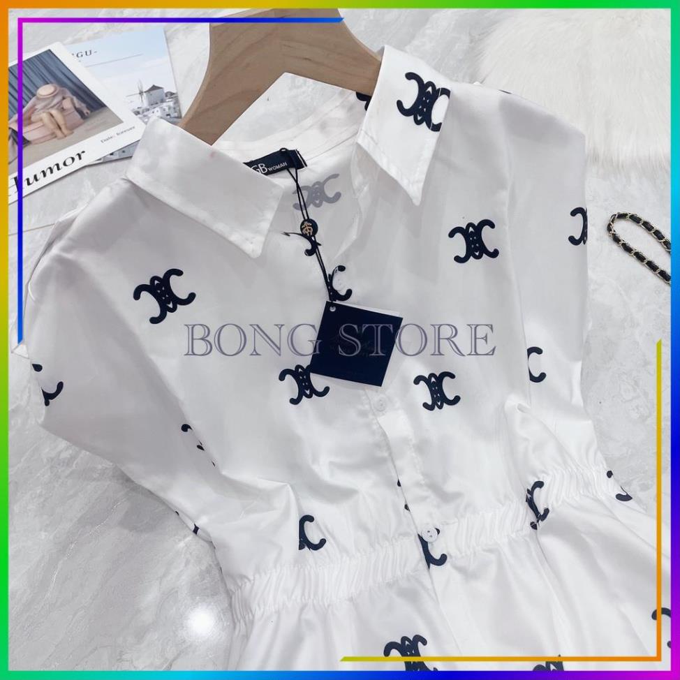 Đầm trắng nữ chiết eo, Váy trắng nữ dáng chữ A  chiết eo chất thô mềm mại mặc siêu xinh.