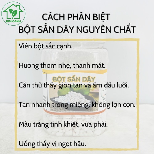 Bột sắn dây ta nguyên chất nhà làm đảm bảo đặc sản Tây Nguyên kim Oanh