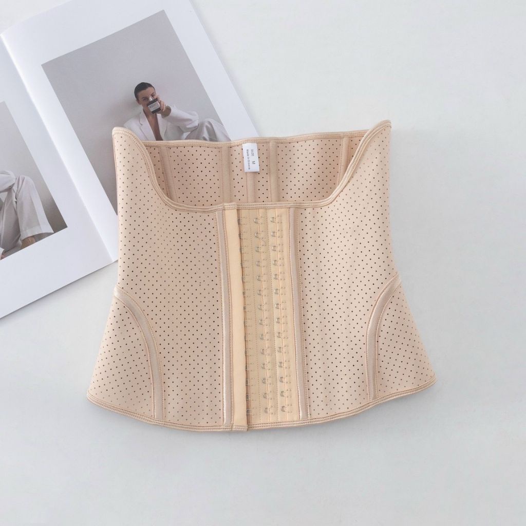Đai Nịt Bụng Latex Cải Tiến Thông Hơi Che Mỡ Lưng Hoàn Hảo (Tặng áo Lót Liner và Thanh Nối)