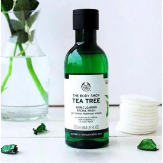 ✅✅ (HÀNG CHUẨN NỘI ĐỊA EU) ữa rửa mặt Da Dầu Mụn The Body Shop Tea Tree Skin Clearing Mattifying Toner