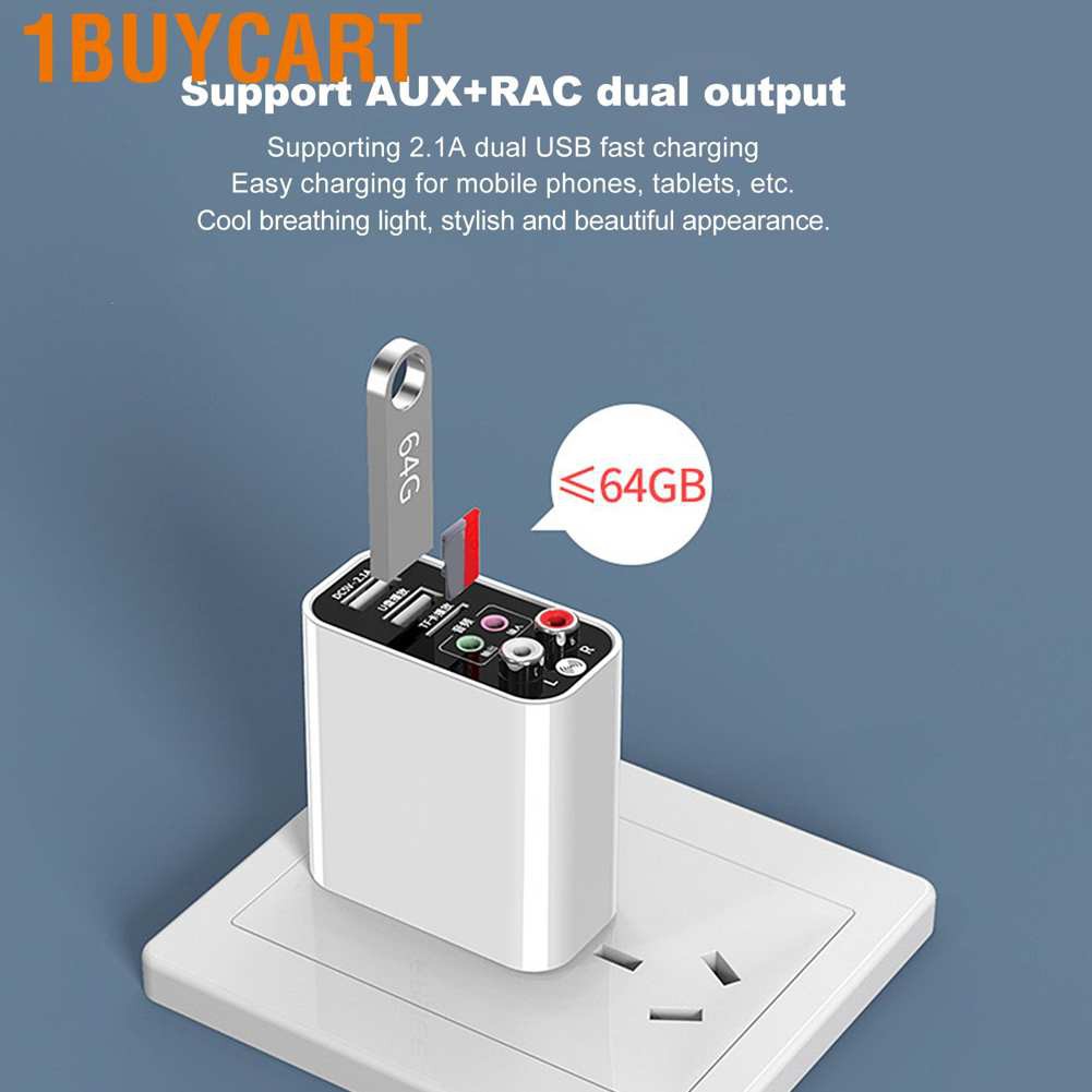 1buycart Bluetooth 5.0 Nhận Tín Hiệu Không Dây Aux Audio 110 240v