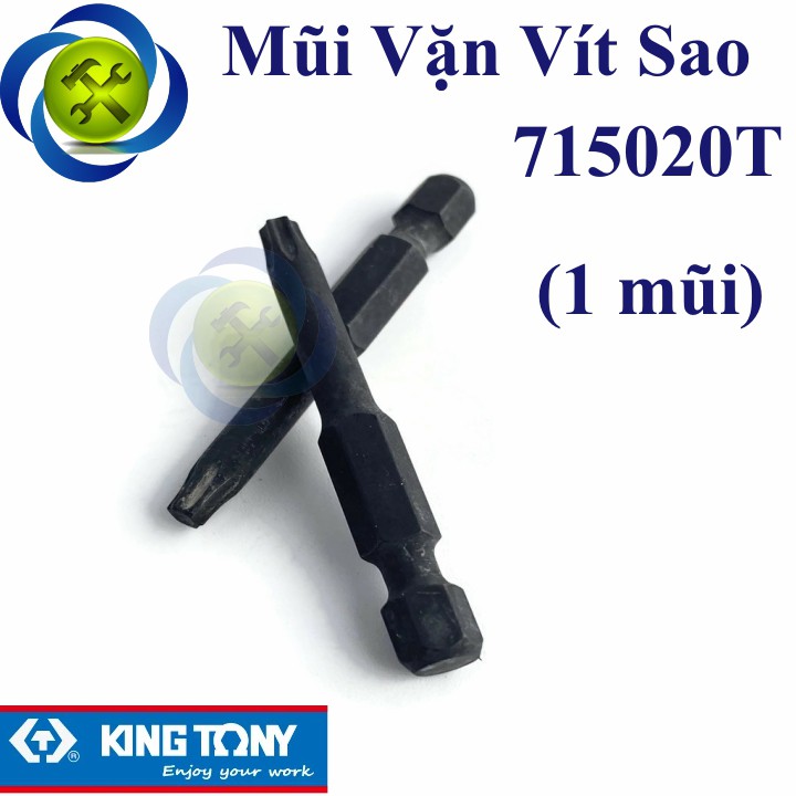 Mũi vặn vít sao 20T Kingtony 715020T loại không lỗ (1 mũi)