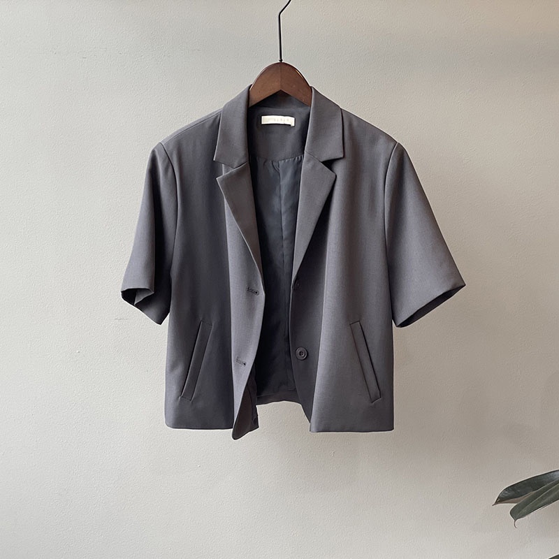 Áo Khoác Blazer Nữ Ngắn Tay Dáng Ngắn Công Sở Thanh Lịch Thời Trang Sugal AO KHOAC NU 002V1