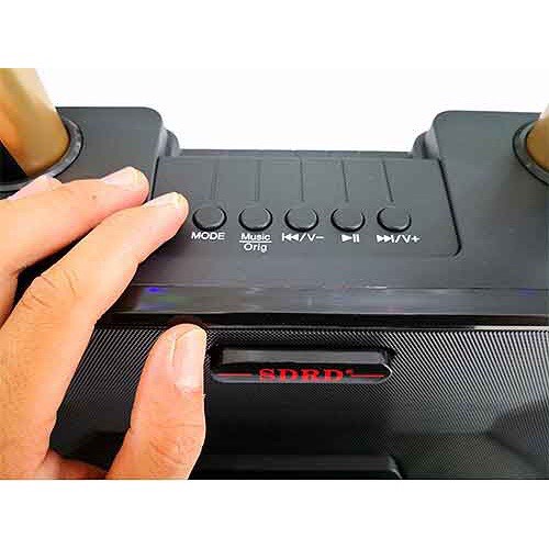 ⚡Giá Siêu Rẻ⚡ Loa Karaoke Bluetooth SDRD SD301 kèm 2 micro nghe siêu hay bảo hành đổi mới