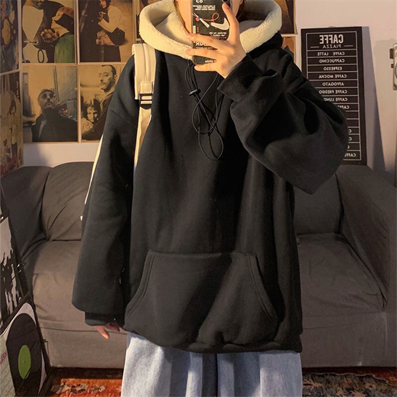 Áo hoodie nỉ bông dày dặn unisex