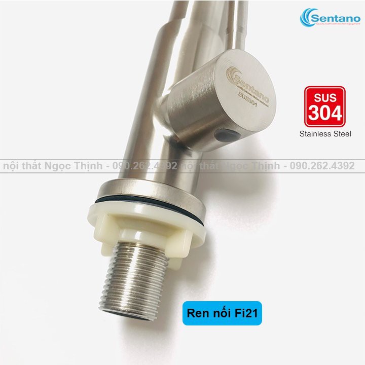 [MÃ SALE 5%]Vòi rửa chén lạnh vuông STN-502 xoay 360 gắn vừa với mọi chậu rửa chén ( F24 )