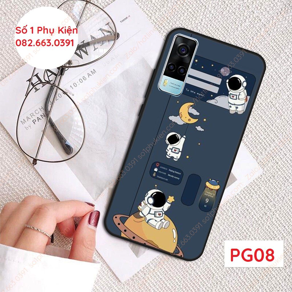 Ốp lưng Vivo Y53S / Y72 5G / Y20/ Y12S / Y51 2020 dẻo in hình vũ trụ ngân hà đầy cá tính