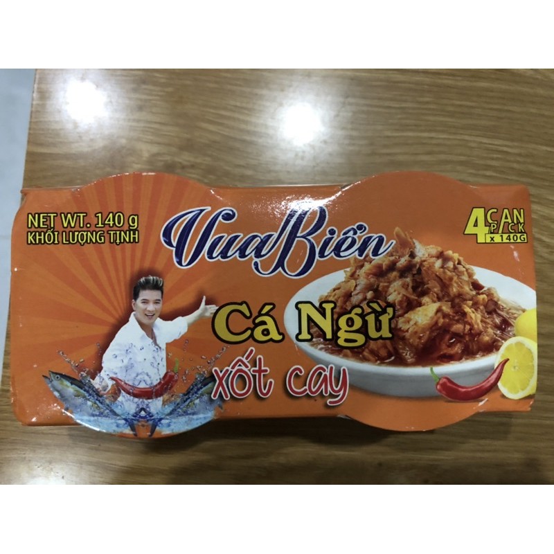 Combo 5 hộp Cá Ngừ Xốt Cay Vua Biển - Đàm Vĩnh Hưng (hộp 140g) | BigBuy360 - bigbuy360.vn