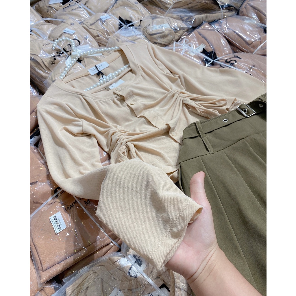 Sét Áo dây rút + Chân Váy Xếp ly trẻ trung cá tính Enola DS14