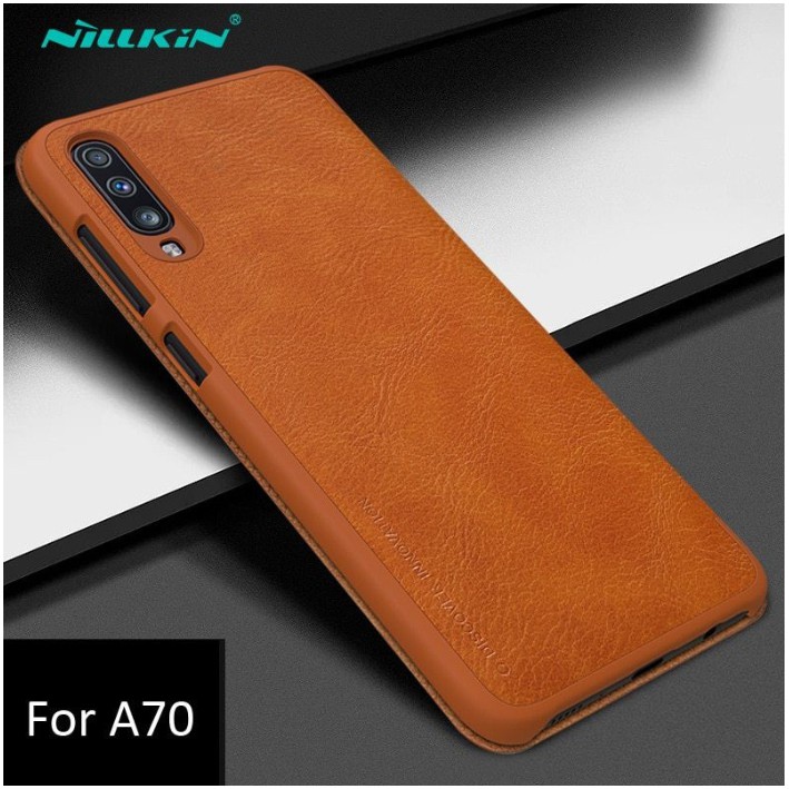 Bao da NIllkin Qin Galaxy A70 2019 có ngăn để thẻ - Chính hãng | BigBuy360 - bigbuy360.vn