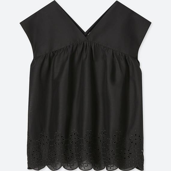 Áo thêu nữ xinh xắn Uniqlo - 405315