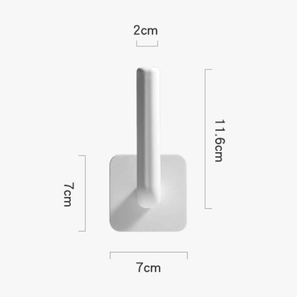 Móc dán tường chữ L treo cuộn giấy đa năng treo cốc và nắp nồi đồ dùng nhà bếp nhà tắm tiện lợi