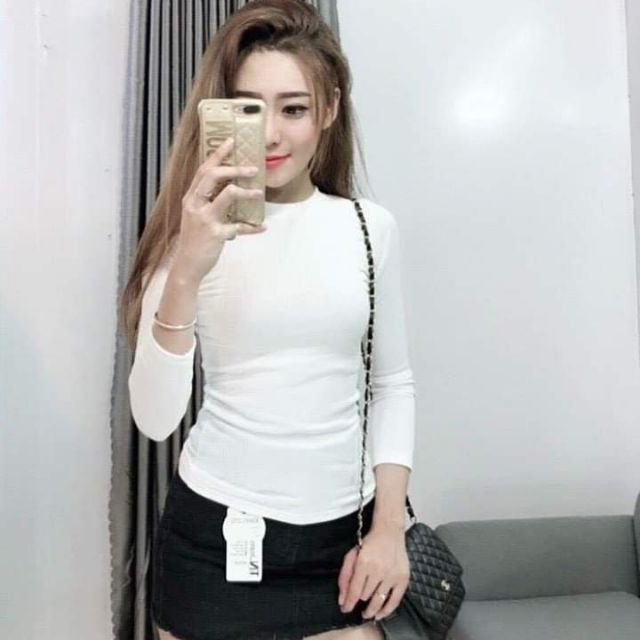 🐦Áo thun tay dài thun gân 🐤