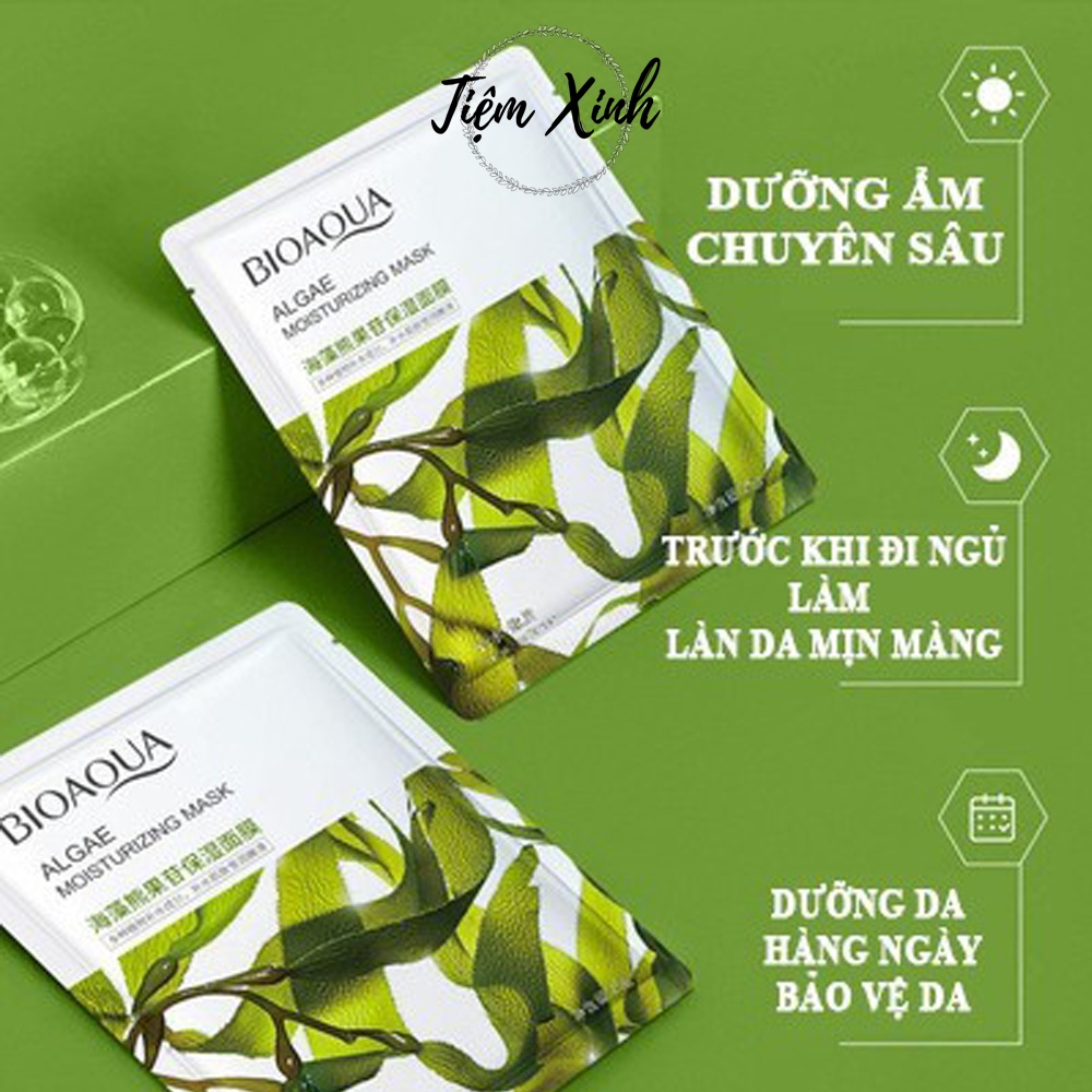 Mặt nạ giấy dưỡng trắng Bioaqua nội địa Trung mặt nạ cấp ẩm, giúp làm mịn da và tăng đàn hồi