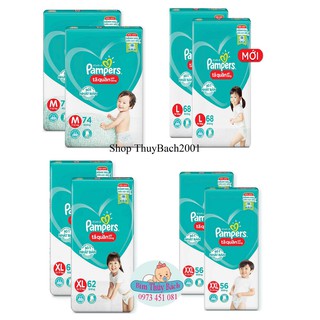 Bỉm Pampers Quần Giữ Dáng Mới Gói Cực Đại M74/L68/XL62/XXL56 - Pamper Gói Đại M60/L54/XL48/XXL44