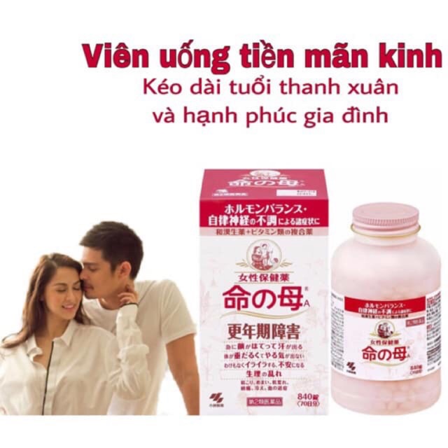 Viên uống tiền mãn kinh Kobayashi 840 viên Nhật Bản