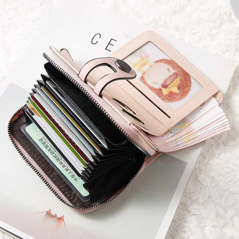 Ví ngắn dạng gập nhiều ngăn tiện dụng cho nữ