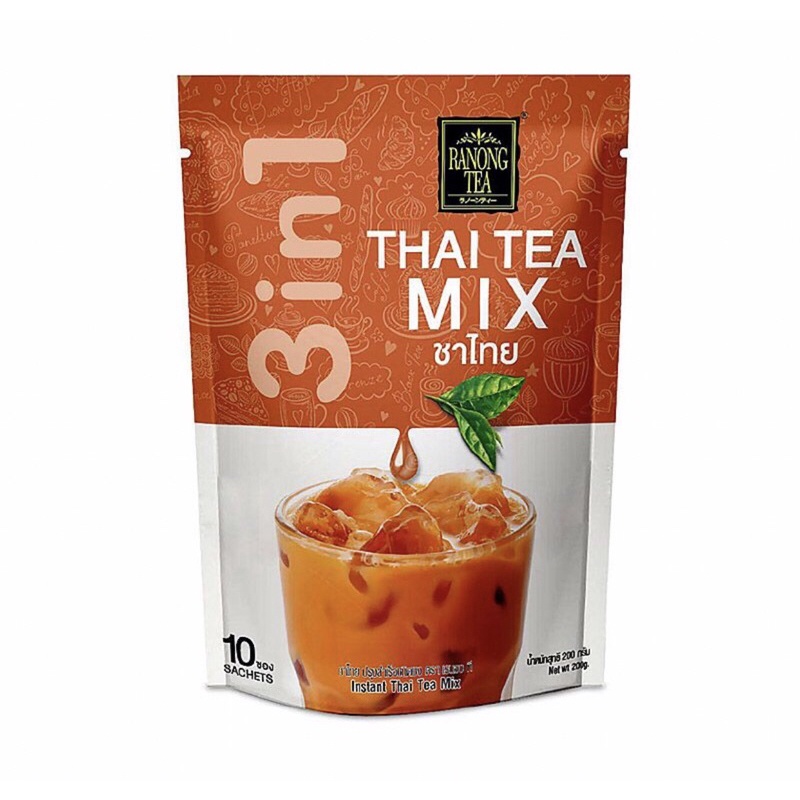 Trà Sữa Matcha( 8 goi x 2g)/Thái Hòa Tan Ranong Tea 3 In 1 200G (10 Gói X 20 G)