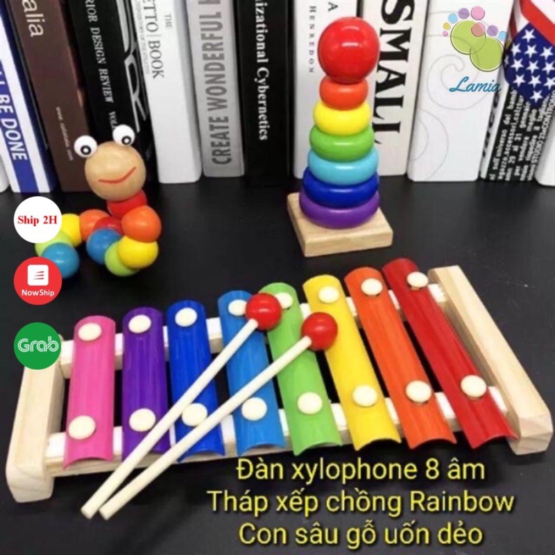 Set 3 Món Đồ Chơi Thông Minh Theo Phương Pháp Giáo Dục Sớm Montessori