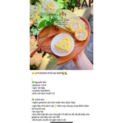 Khuôn làm bánh, pudding ăn dặm cho bé bằng silicon hình phomai