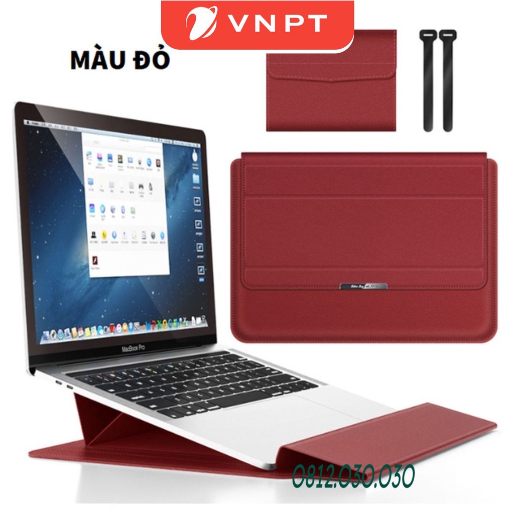Bao Da PU Đựng MacBook Laptop 11/12/13/14/15/15.6 inch Tác Dụng 3 Trong 1 Cao Cấp.