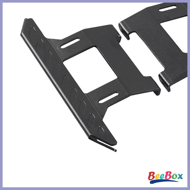 1 Cặp Bàn Đạp Bên Bằng Kim Loại Màu Đen Cho Xe Hơi Điều Khiển Từ Xa 1/10 Axial SCX10 90046