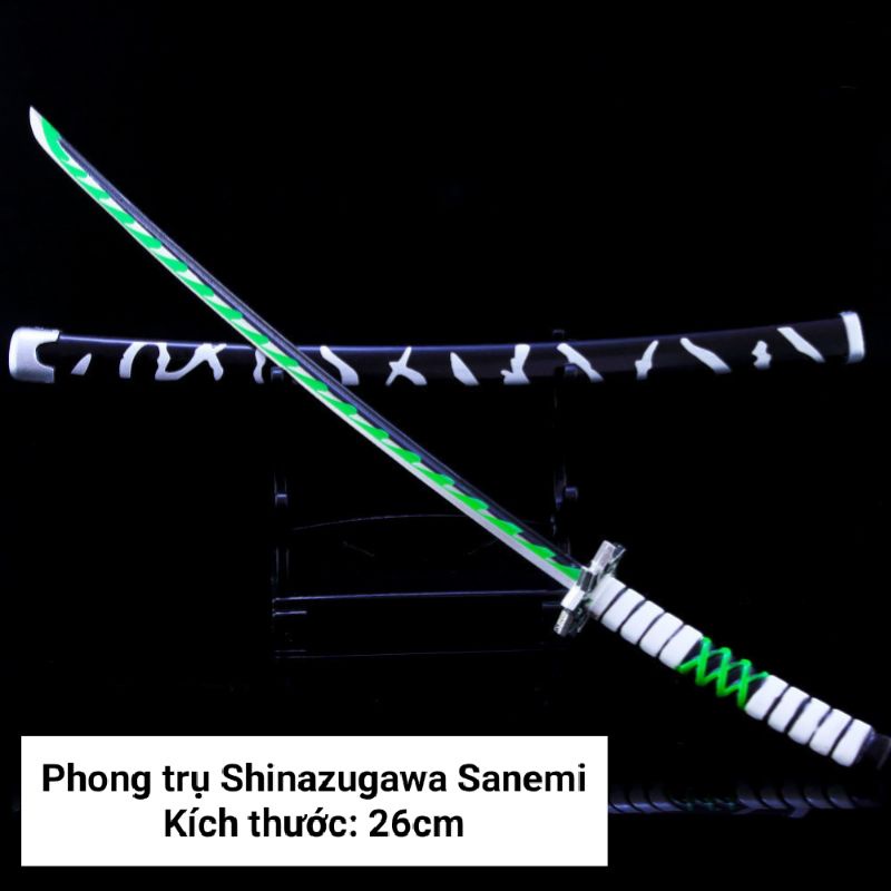 Mô hình trưng bày Kiếm Kimetsu No Yaiba Bằng Hợp Kim Không Gỉ - Phong trụ Shinazugawa Sanemi
