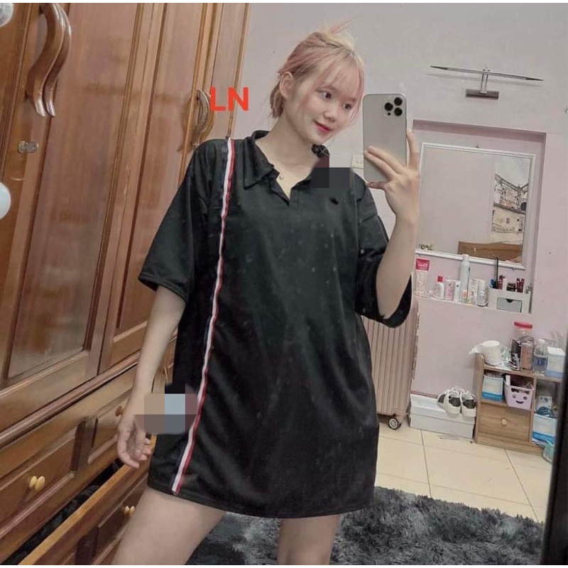 áo polo viền dọc áo
