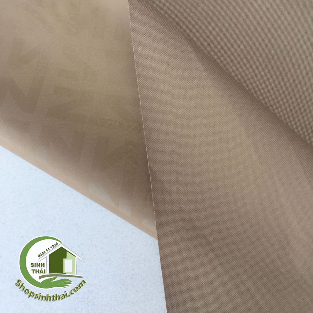 Vải bố PVC màu nâu - vải may balo túi xách