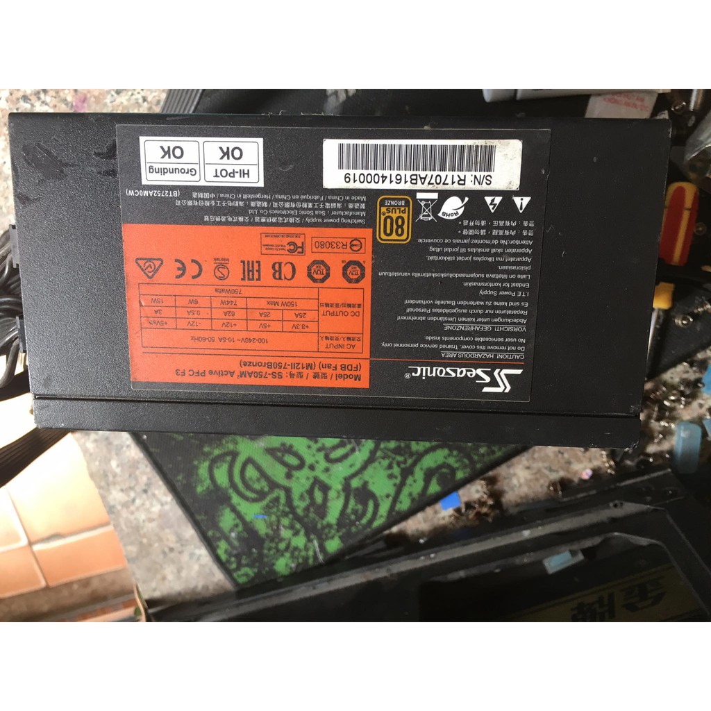 Nguồn máy tính seasonic 750w m12-750 bronze bảo hành t6-2022