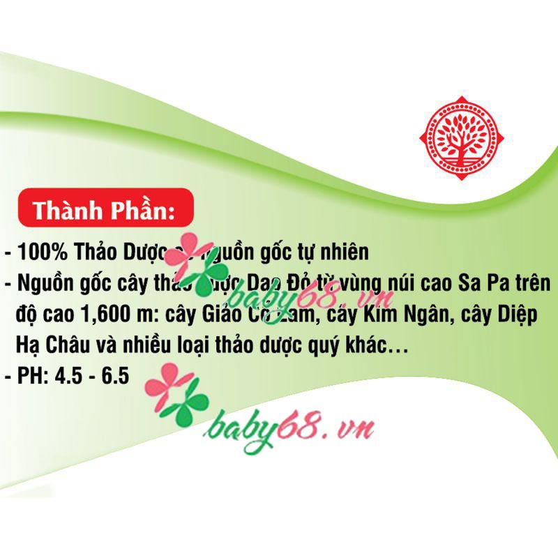 Nước tắm thảo dược trẻ Em Daodo’s Gold 300ml - hộp 3 chai 100ml