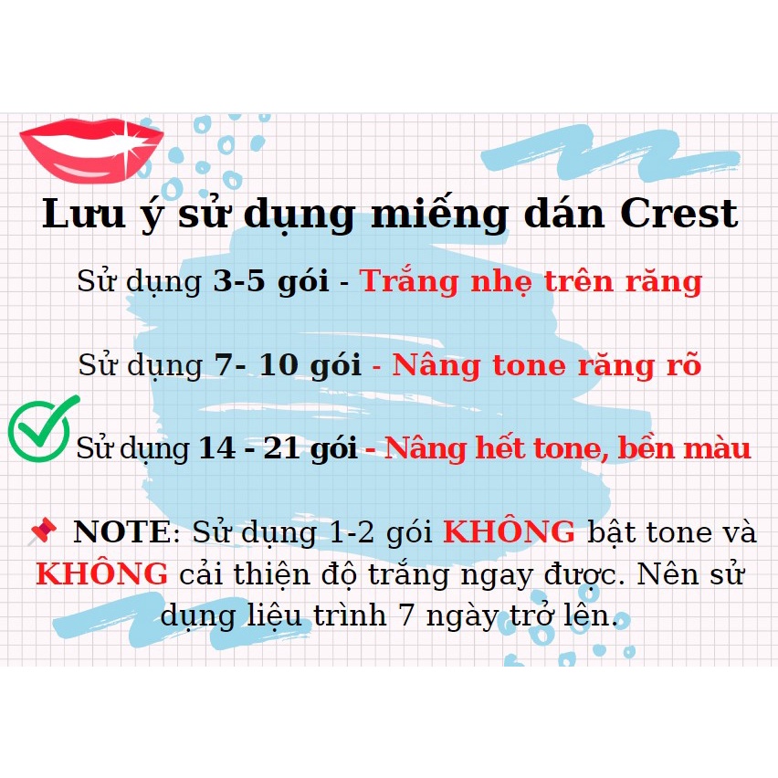 Miếng dán trắng răng Crest 3D Whitestrips Supreme Bright - Làm trắng vượt trội, phù hợp với răng khỏe
