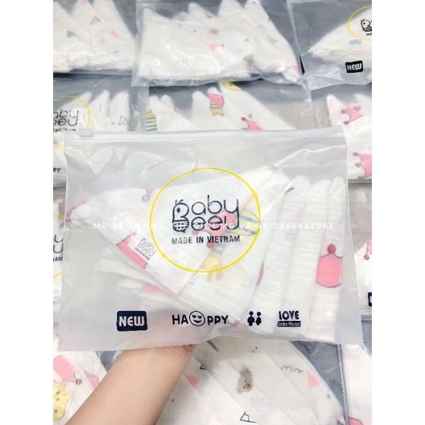 Khăn sữa xô cho bé _ set 5 khăn babybee