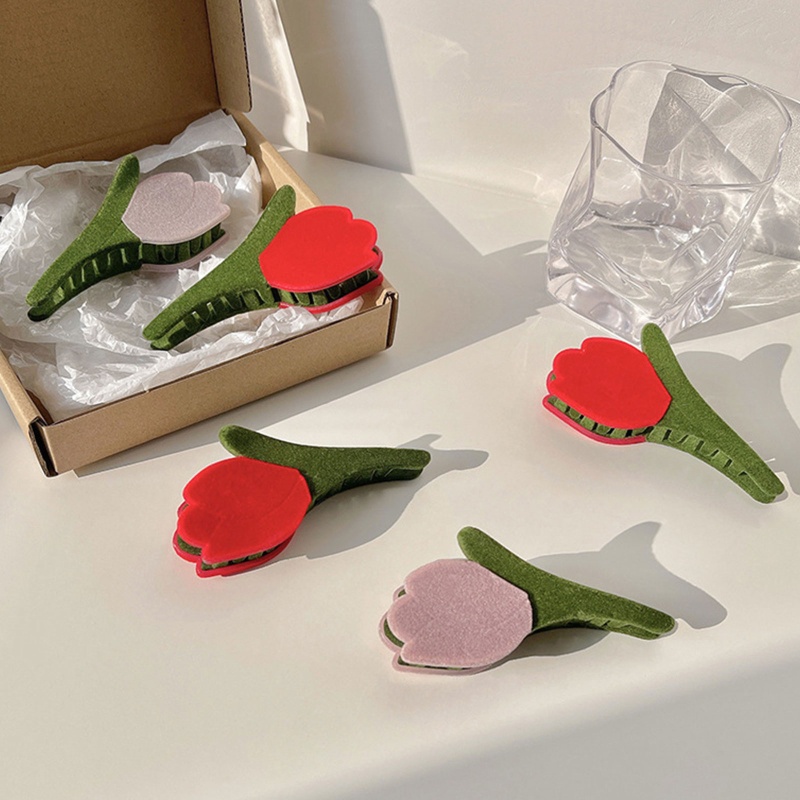 Kẹp Tóc Hình Hoa Tulip Xinh Xắn Cho Mẹ Và Bé