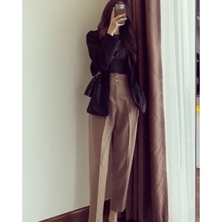 Quần Baggy lưng siêu cao tuyết mưa