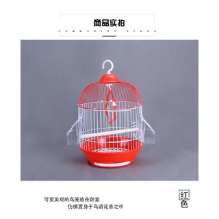 Lồng chim bằng sắt sơn tĩnh điện. Giao màu ngẫu nhiên(23x23x37)(42x33x52)