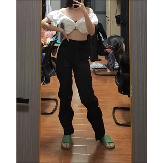 [Sẵn Hàng]♥️Áo Croptop Lụa Satin Buộc Nơ Trắng(ảnh thật)Size S,M,L