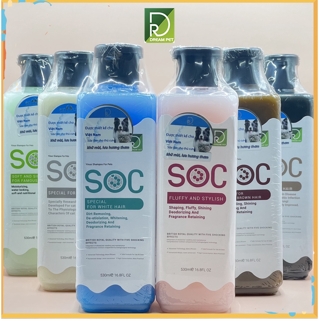 SỮA TẮM CHÓ MÈO SOS 530ml - SỮA TẮM THÚ CƯNG